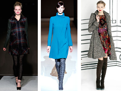 Модные пальто 2011-2012 года