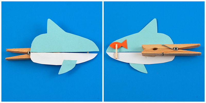 Как сделать акулу из бумаги. Paper shark origami